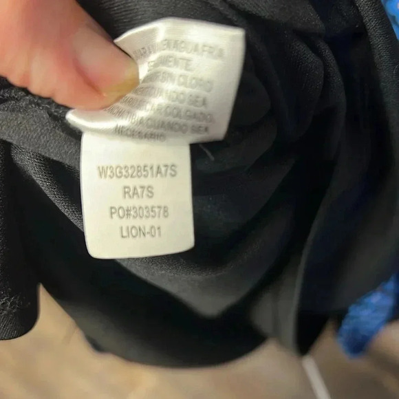 bar lll womens sheath dress‎ Md mini casual lace blue black geometric colorful - Picture 9 of 9